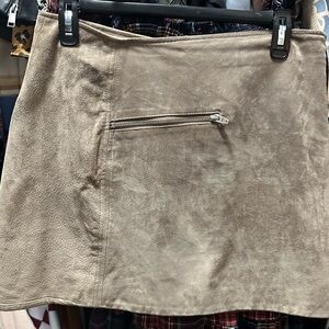 Blank NYC Light Brown Mini Skirt